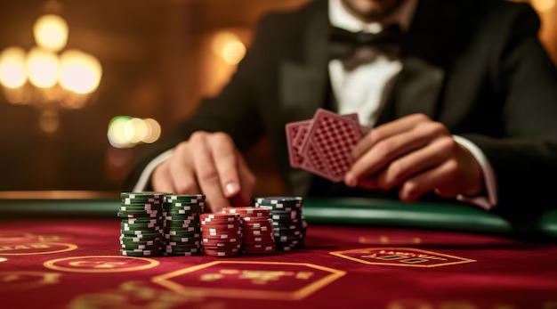 okey mobile app showing live casino dealer interface